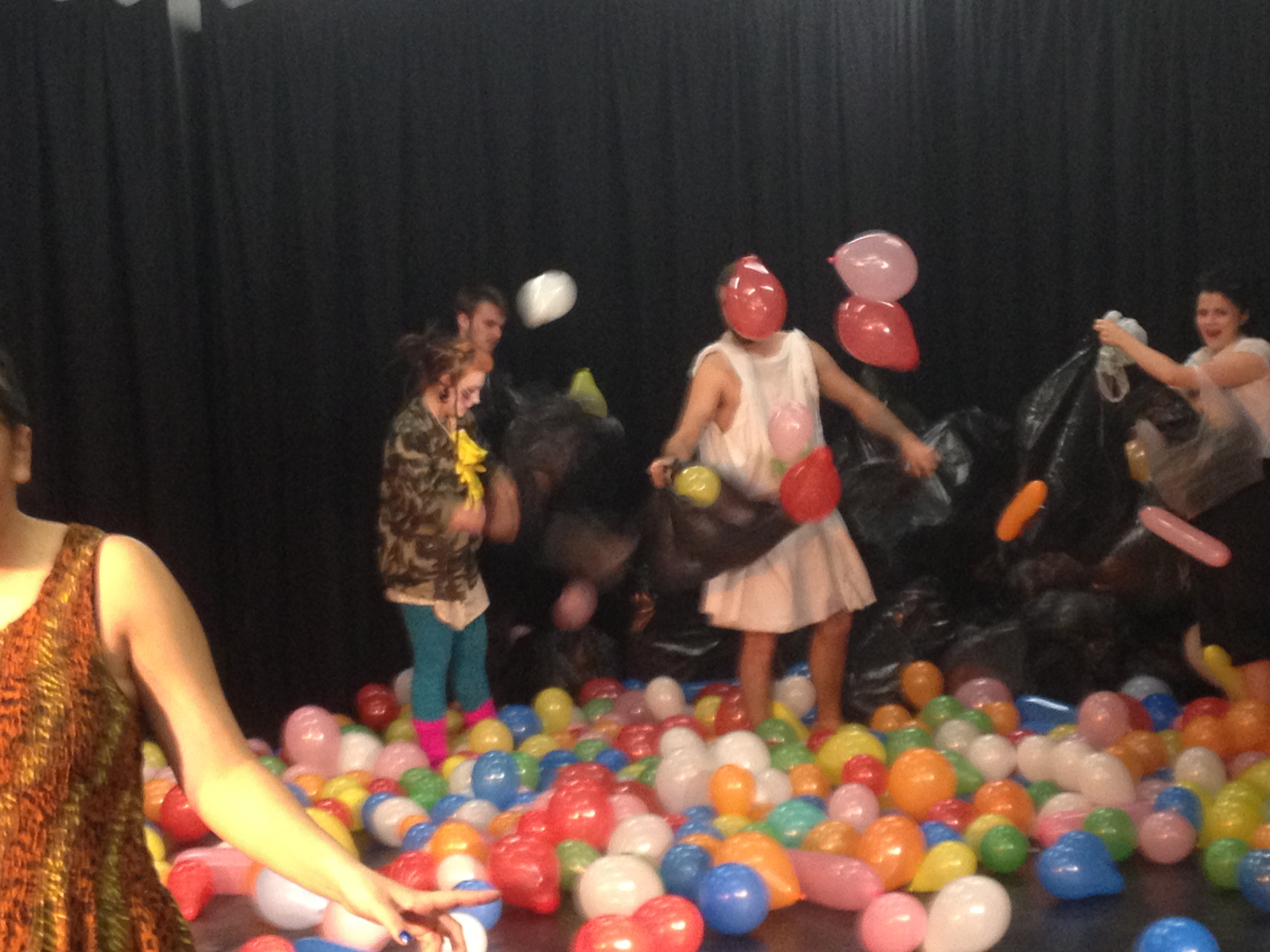 Clown residency at Chichester University 2013